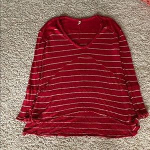 Barely worn Free People “waffle” long sleeve